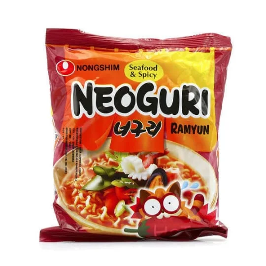 Nouilles Instantanées Neoguri Épicées - Ramyun Saveur Fruits De Mer - Sachet De 120g