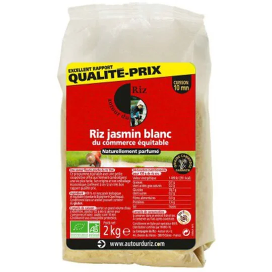 Riz Jasmin Blanc Du Cambodge Bio
