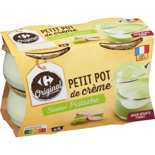 Crème dessert pistache