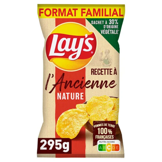 Chips recette ancienne nature - Le sachet format familial de