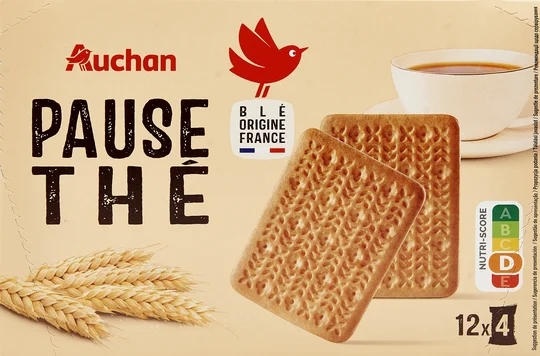 Biscuits dégustation pause thé, sachets fraîcheur