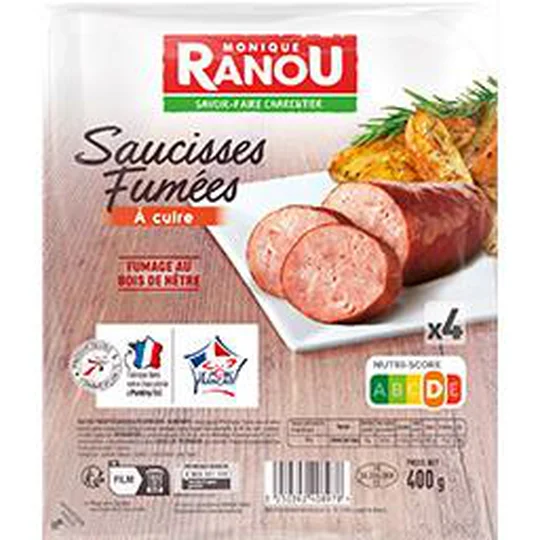 Saucisses fumées à cuire