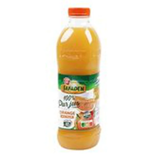 100% Pur jus d'orange Avec pulpe