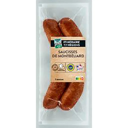 Saucisses de Montbéliard cuites