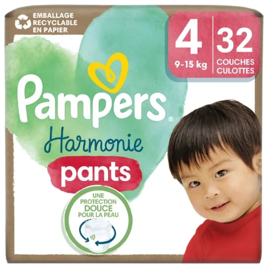 Couches Bébé Harmonie Pants 9 - 15 kg Taille 4