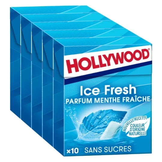 Chewing-gum à la menthe fraîche sans sucres Ice Fresh - 5x10