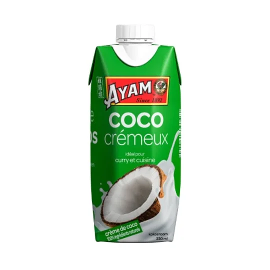 Crème de coco crémeux