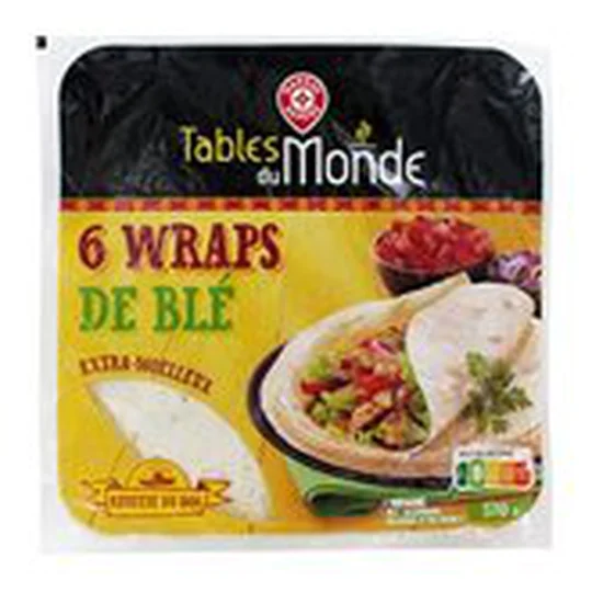 Wraps de blé nature - x6