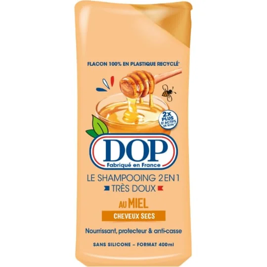 Shampoing 2 en 1 au miel cheveux secs