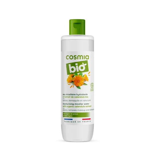 Eau micellaire hydratante au calendula bio tous types de peaux