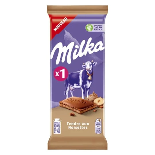 Tablette de chocolat Tendre aux Noisettes