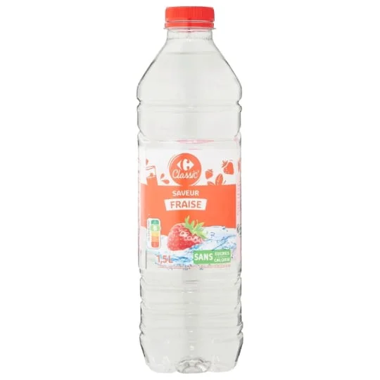 Eau aromatisée fraise