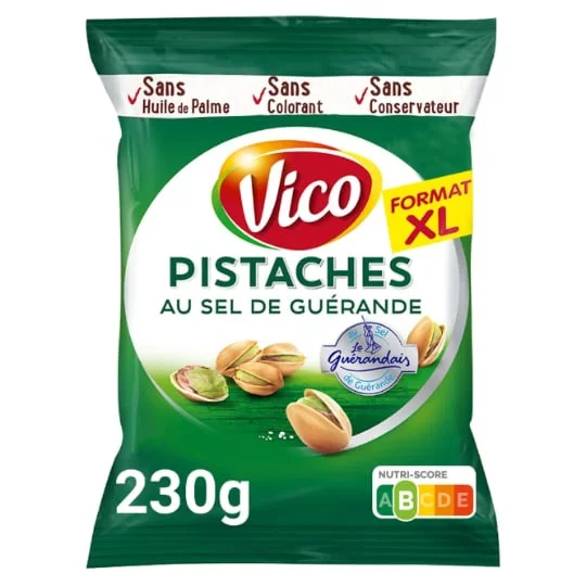 Pistaches grillées à sec