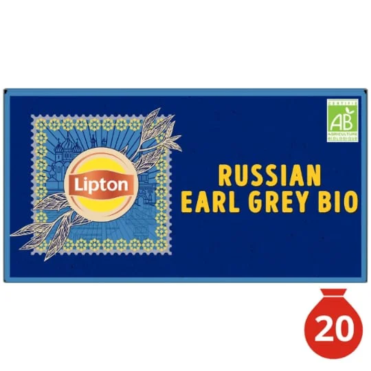 Thé noir Russe Earl Grey Bio x20