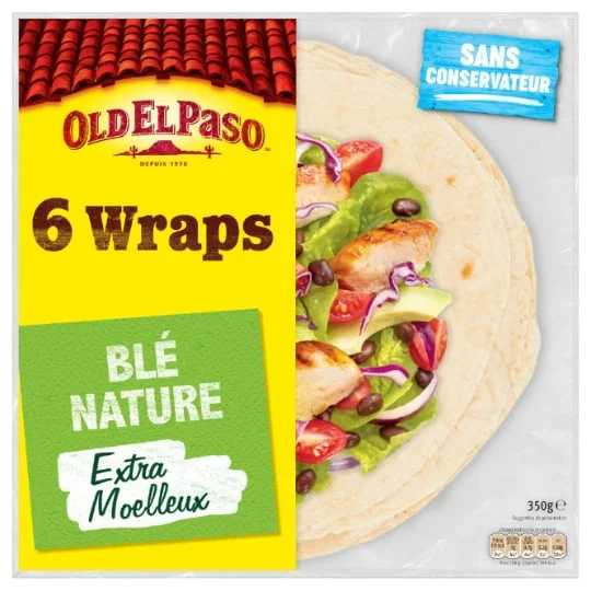 Wraps de blé nature