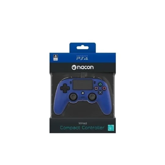 Manette filaire PS4 Compact Bleue