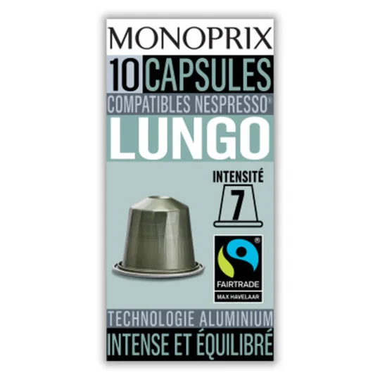 Capsules de café Lungo