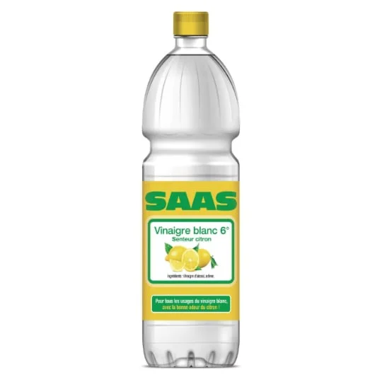 Vinaigre d'alcool blanc aromatisé au citron