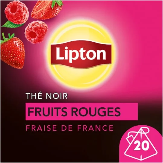 Thé noir fruits rouges à la fraise de France