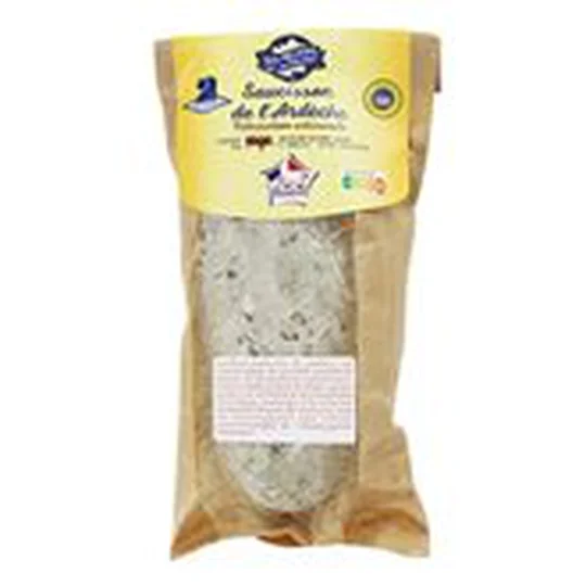 Saucisson sec fleur gris-vert