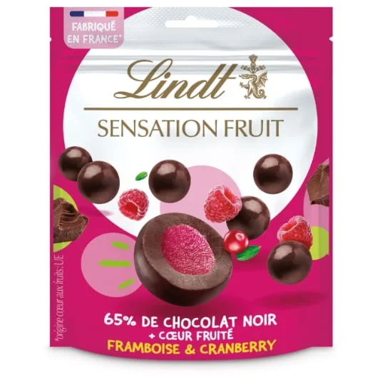Chocolat noir framboise & cranberry