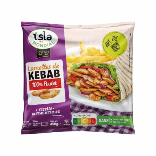 Lamelle de kebab Halal