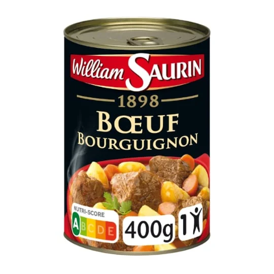 Plat cuisiné boeuf bourguignon