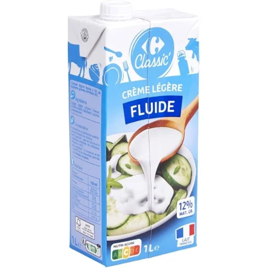 Crème légère fluide 12% MG