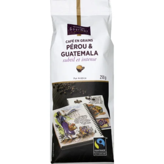 Café en grains Pérou & Guatemala, subtil et intense