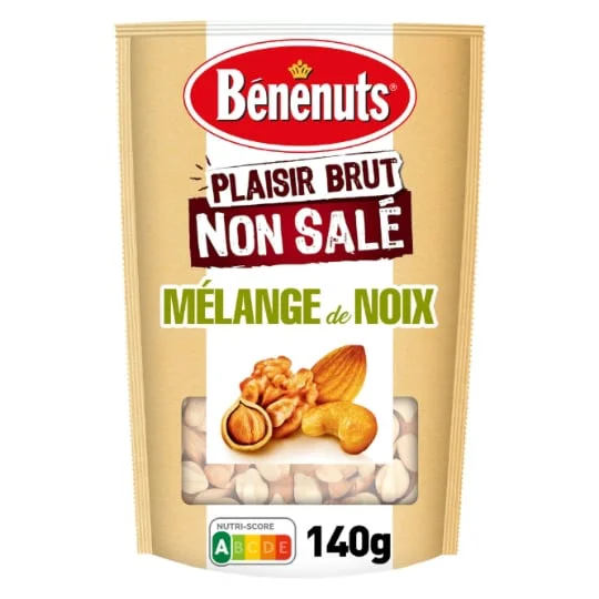Mélange de graines non salées amandes, noix, cajous, noisettes