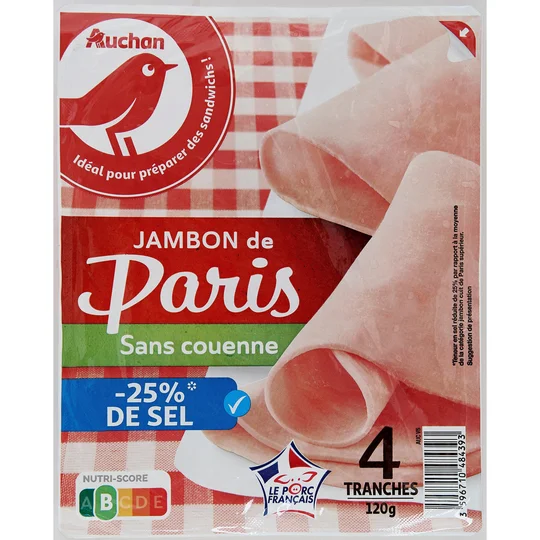 Jambon de Paris réduit en sel
