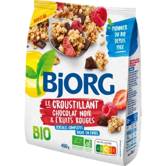Céréales Croustillant fruit rouge choco Bio
