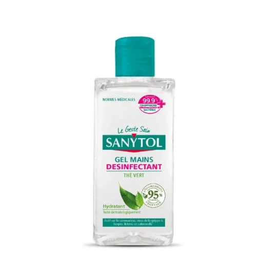 Gel désinfectant mains thé vert