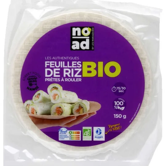 Feuilles de riz blanc bio
