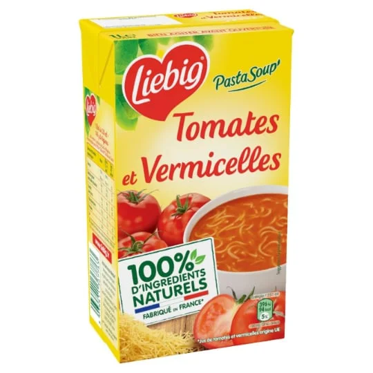 Soupe tomates & pâtes vermicelles