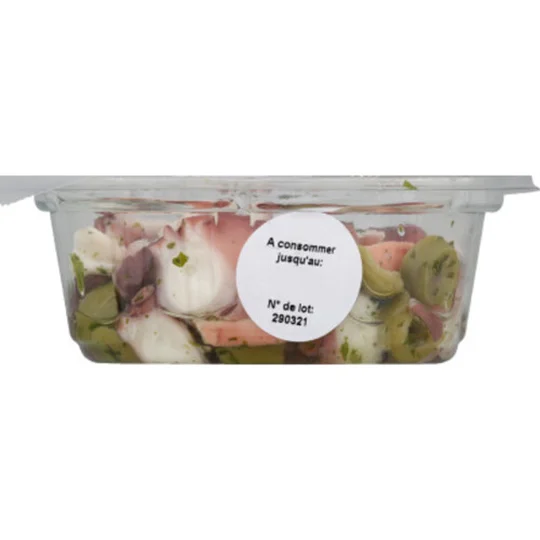 Poulpes marinés aux olives vertes