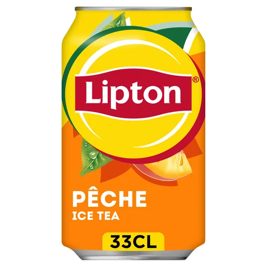 Boisson à base de thé saveur pêche boite