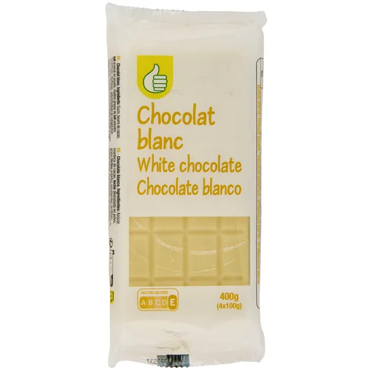 Tablette de chocolat blanc