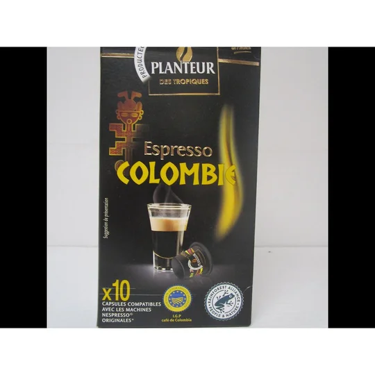 Capsules de café moulu Espresso Colombie