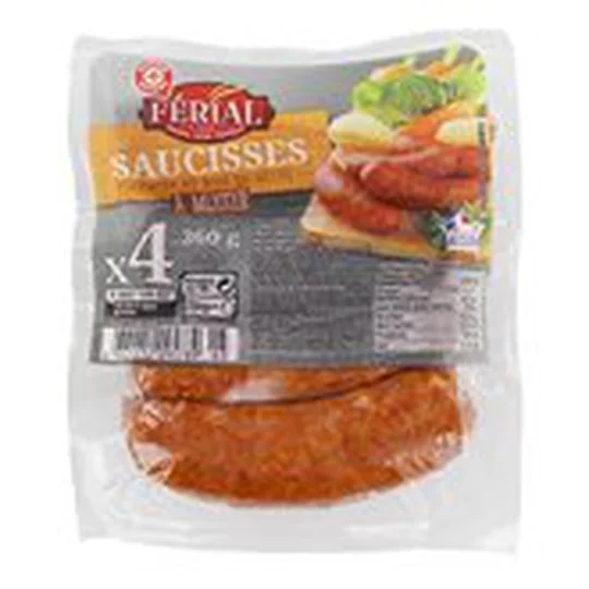 Saucisses fumées VPF x4