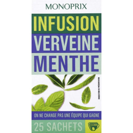 Infusion verveine menthe