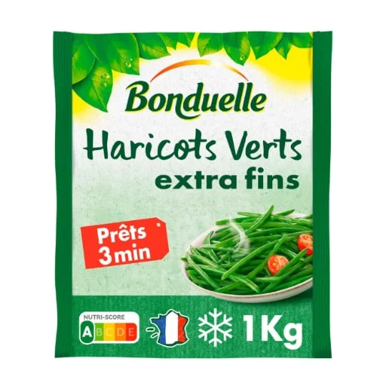 Haricots verts extra-fins précuits à la vapeur