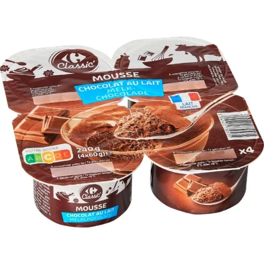 Mousse chocolat au lait