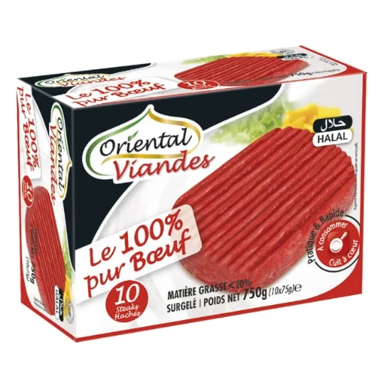 Steak haché 100% pur boeuf 20% MG
