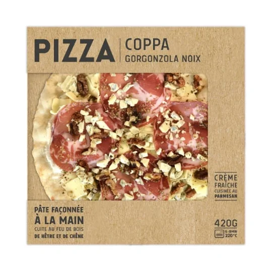 Pizza coppa gorgonzola noix