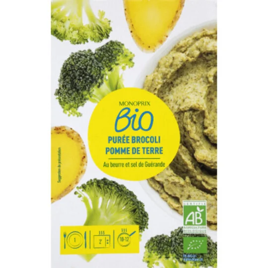 Purée brocoli pomme de terre bio