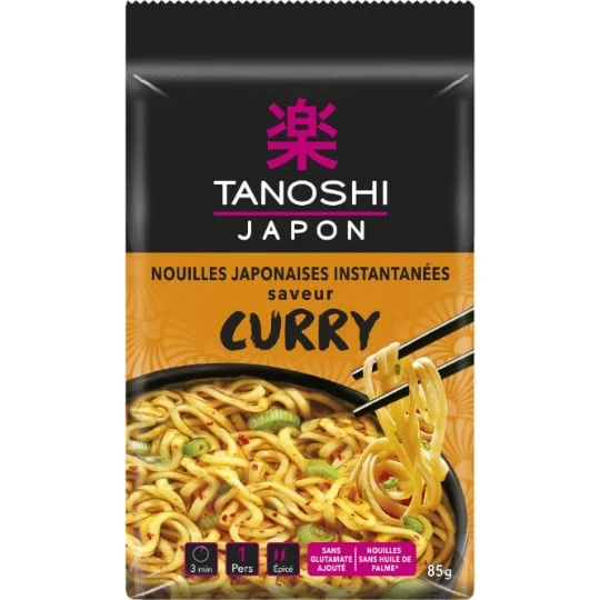 Nouilles instantanées blé curry