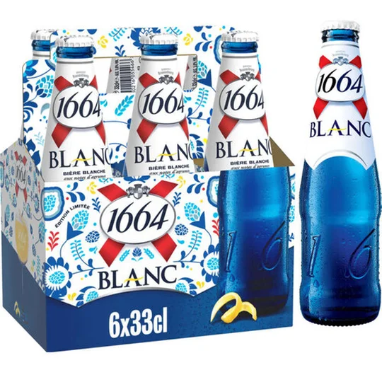 Bières blanche aromatisées aux agrumes 5% vol.