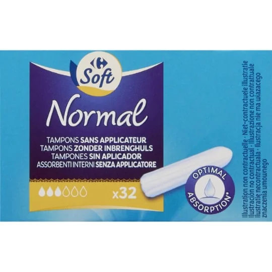 Tampons sans applicateur normal