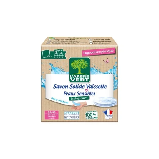 Savon Solide Vaisselle Peaux Sensibles Hypoallergénique